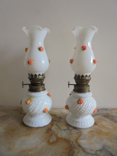 Paire lampe pétrole - de,