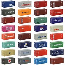 3pcs HO 1:87 Conteneur d'expédition 20 Pieds Cargo Box Modélisme ferroviaire