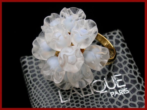 Lalique bague muguet cristal - lalique,