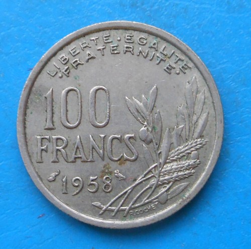 100 francs cochet 1958 - francs,