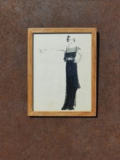 1930 LUCY CROFFIN ENCRE AQUARELLE ART DECO MODE ANNEES FOLLES COCO CHANEL