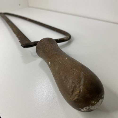 Ancienne scie manche bois - manche, en