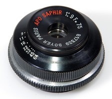 BOYER APO SAPHIR 9/75mm 9 Objectif pour agrandisseur ou prise de vue
