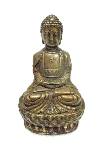 Bouddha assis bronze - bouddha, en