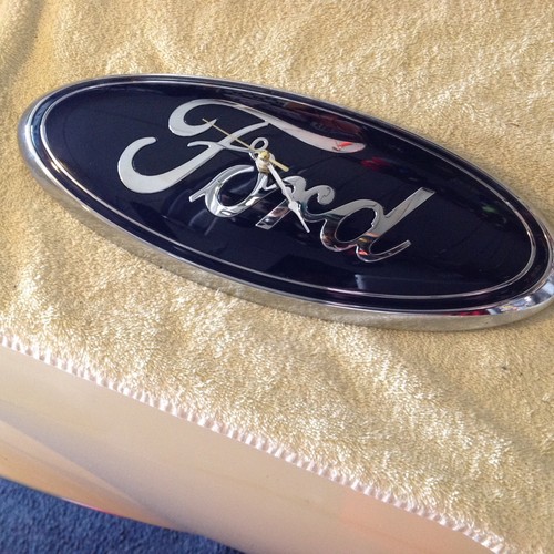 Ford emblem wall clock - wall,