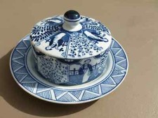 Beurrier porcelaine  décor de