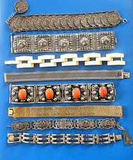 LOT Bijoux Bracelets Anciens