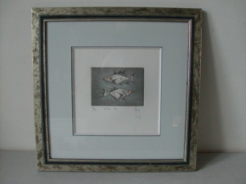 Gravure les poissons 1999 - gravure,