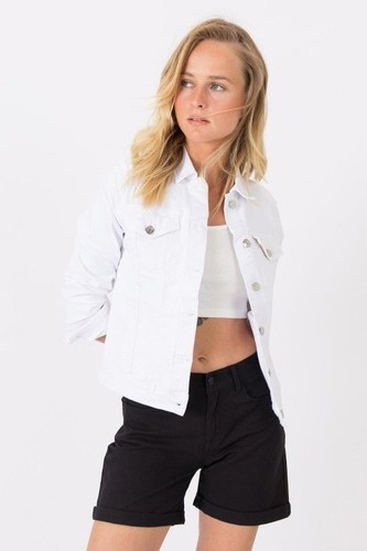 Veste jeans blanche trudy - en,