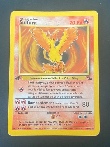 Carte pokemon sulfura 62 - pokemon,