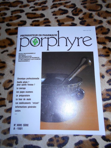 Revue porphyre préparateur - revue,
