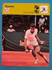 TENNIS IVAN LENDL TCHÉQUIE ROOKIE FRENCH SPORTSCASTER 1979 CARD n°16 265 83 07