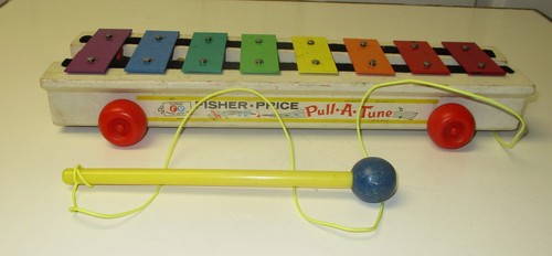 Vintage pull toy - toy, musical