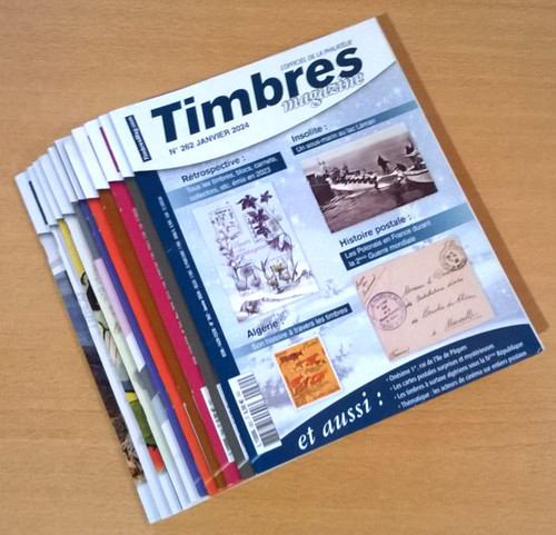 Timbres magazine année 2024 - timbres,