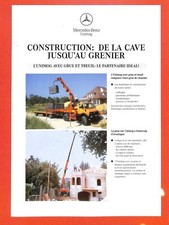 MERCEDES UNIMOG  / AVEC GRUE ET TREUIL / PROSPECTUS  20 g