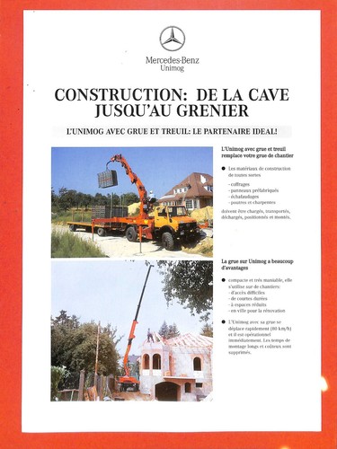 Mercedes unimog avec grue - ,