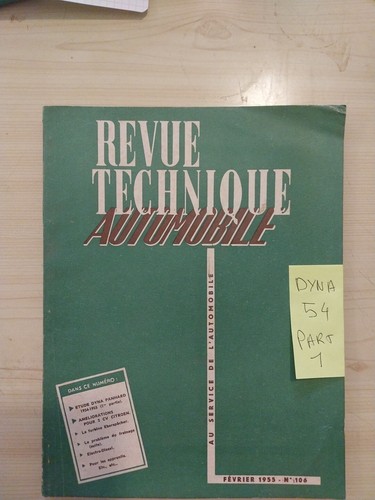 Revue technique panhard dyna - panhard,