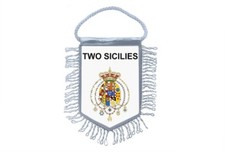 Mini bannière drapeau fanion fenêtre miroir voitures country bannière deux siciles