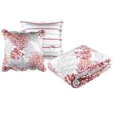 Set couvre lit boutis Corail et 2 taies taille 220 x 240 cm