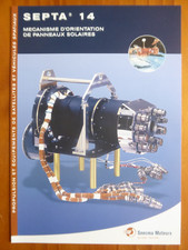 2001 DOCUMENT SNECMA MOTEUR SATELLITE PROPULSION SEPTA 14 PANNEAUX SOLAIRES