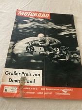 Revue moto "das Motorrad" N° 11 1961 BMW R50S moteur AJS 350 mono Hockenheim etc