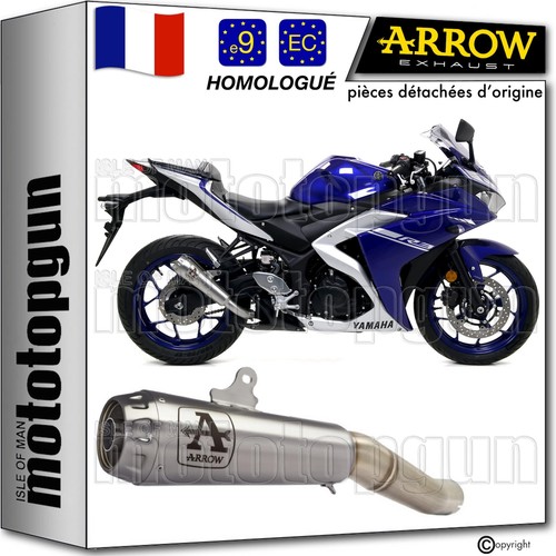 Arrow pot echappement - pot, approuve