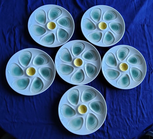 Assiettes huîtres - 6, À