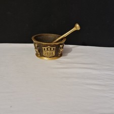 Ancien mortier en bronze doré