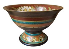 COUPE SUR PIED ART DECO CERAMIQUE GOUDA VIDE POCHE 1925 ANCIEN MODÈLE GRETY