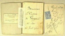 CARNET MANUSCRIT COMTESSE DE VAGNER EPICERIE JACOB 30 RUE DU BAC ALIMENTATION