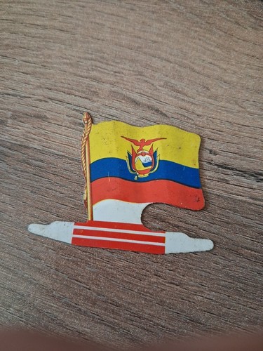 Plaque metal drapeau - plaque, biscuits