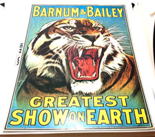 Affiche cirque tigre 1950s