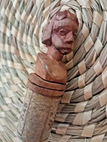 Bouchon liège bois sculpté - bouchon,
