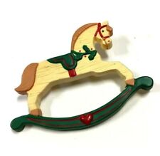 Broche Cheval à bascule Neuf Vintage Rocking-chair Horse Pins Hallemark