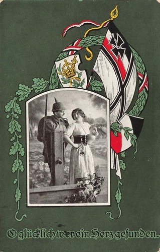 Carte postale ww1 - postale, fer
