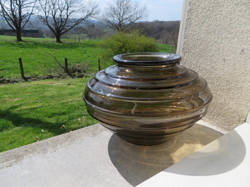Rare ancien grand vase - , signé