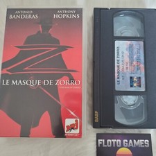VHS D'Origine FR : Le Masque de Zorro - Antonio Banderas - Floto Games