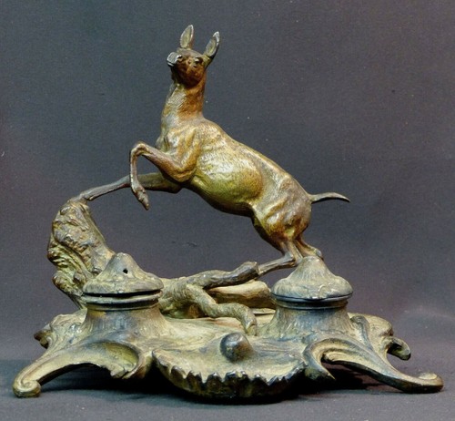 1870 encrier animalier - aa,