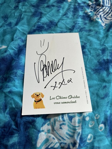 Carte dédicacée autograph - carte,