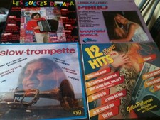 lot 2 de 20 vinyles 33T tous genre hit parade musette