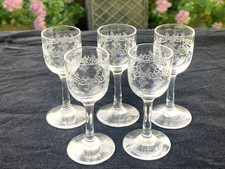 5 Anciens Verres en Cristal