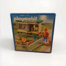 Playmobil 6140 Country: Enfant avec enclos à lapin et clapiers/ Complet