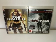 Tomb Raider + Tomb Raider Underworld  PS3 . complets . disques sans rayure 