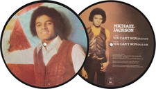 Michael Jackson YOU CAN'T WIN Disque 45t 7" Vinyl Single PICTURE DISC UK 1979