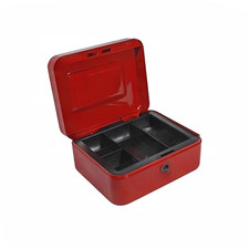 Boîte à valeurs rouge avec