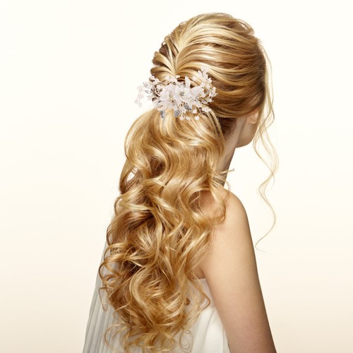 Hair jewelry bride comb - ,