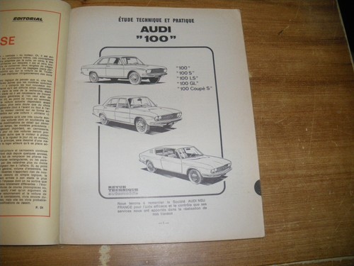 Revue technique audi 100 - technique,