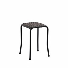 Tabouret Carré Tressé Aspect
