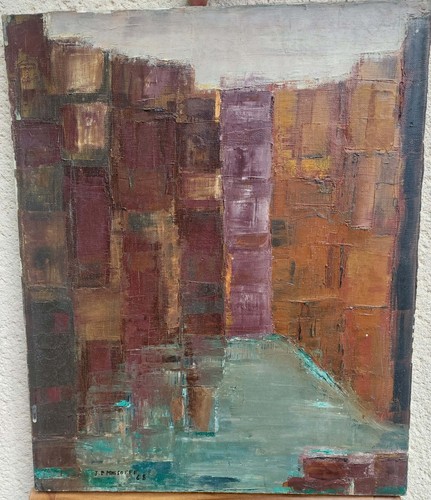 Huile sur toile tableau - toile, du