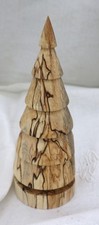 Sapin de Noel artisanal  en bois (Marronier d'inde)  20 cm de hauteur